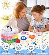 Ophy Fuse Beads Kit 15000pcs 5mm Beads 20 Colors 16 Patterns 6 Pegboards view 5
