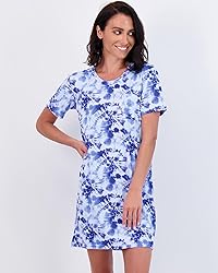 Real Essentials Womens Short Sleeve Nightgown