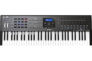 Arturia KeyLab 61 MkII - 61 Key Semi Weighted USB MIDI Keyboard Controller (Black)