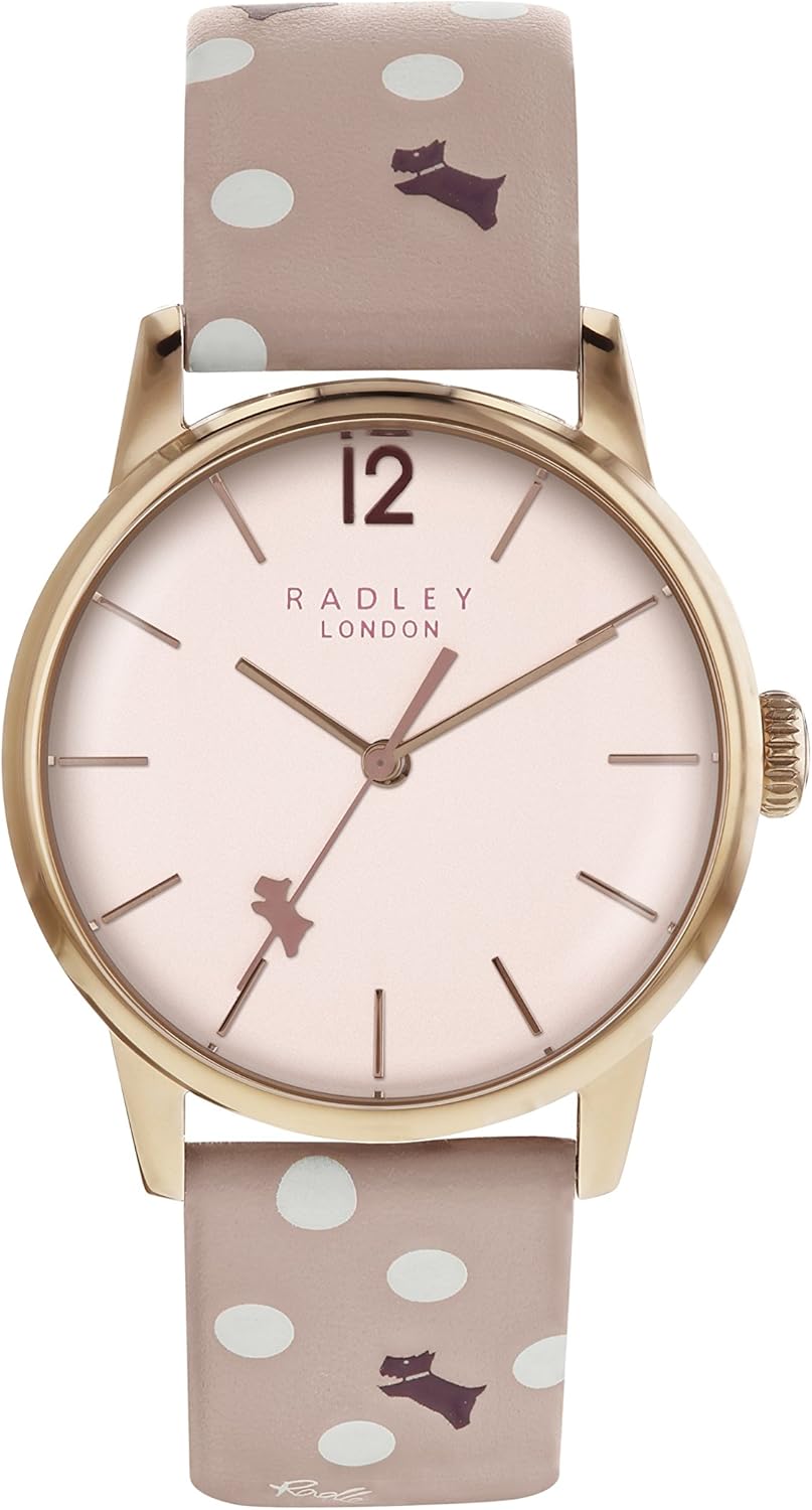 Radley Ladies Pink Leather Printed Strap Watch RY2568 Amazon.co.uk Watches