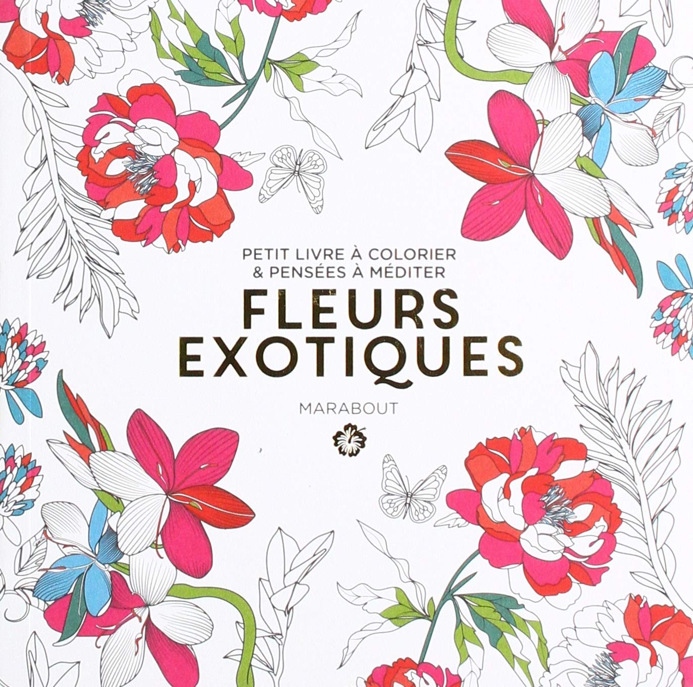 Fleurs Exotiques Petit Livre à Colorier Pensées à