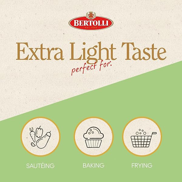 BERTOLLI EXTRA LIGHT TASTING OLIVE OIL, 51-OUNCE BOTTLE