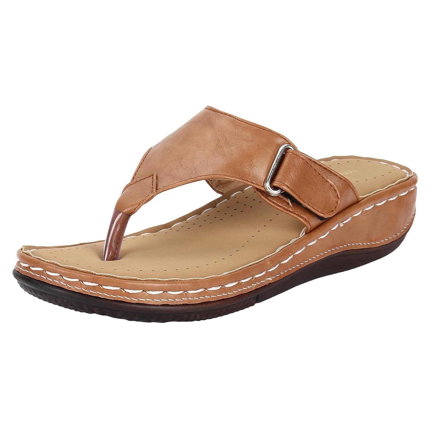 damen mode women tan brown casual ortho doctor slipper