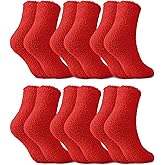 CZBRO Fuzzy Socks Winter Warm Fluffy Soft Socks for Woman Indoor Christmas Gifts
