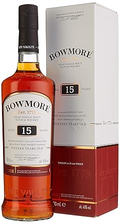 Bowmore Islay Single Malt Scotch Whisky 15 Jahre (1 x 0.7 l)