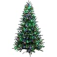 4ft Pre-lit Christmas Tree - Forest Green Pine With Dual Color LED Lights, 8 Twinkle Modes - View #3