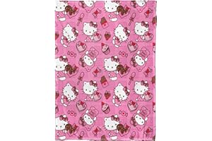 Northwest Hello Kitty Silk Touch Throw Blanket, 50" x 70", Love You Much