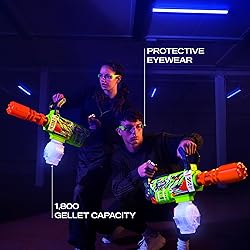 XSHOT Hyper Gel Glow Motorized Gatling Blaster with