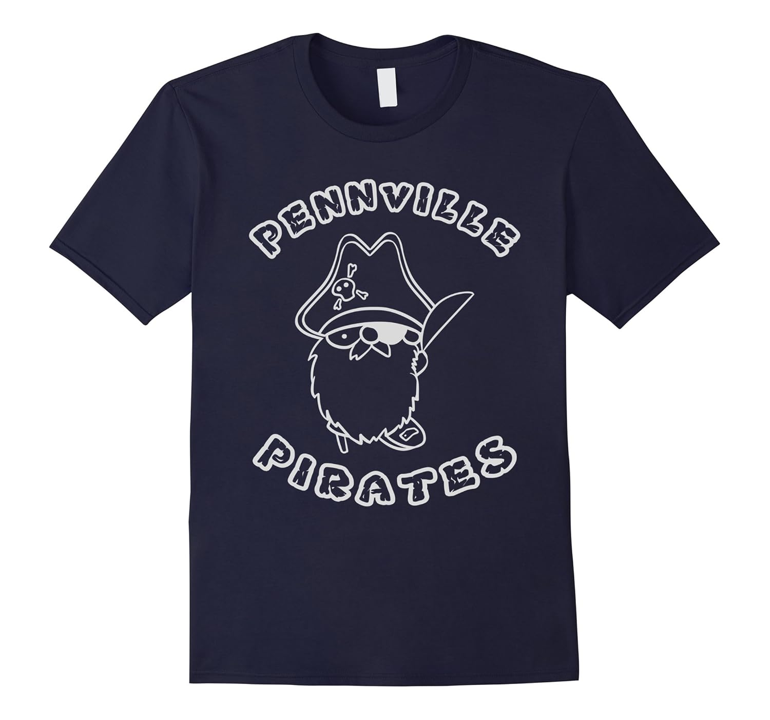 Pennville Pirates Cat T Shirt-Rose