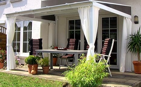 Leco Terrassenüberdachung mit Doppelstegplatten