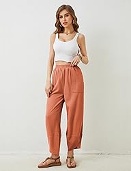 Xiaoxuemeng Womens Baggy Wide Leg Pants Casual