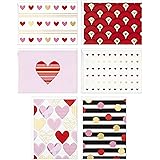 Hallmark Love Cards Assortment, Hearts and Stripes (24 Cards with Envelopes) for Thinking of You, Celebration, Just Because, 