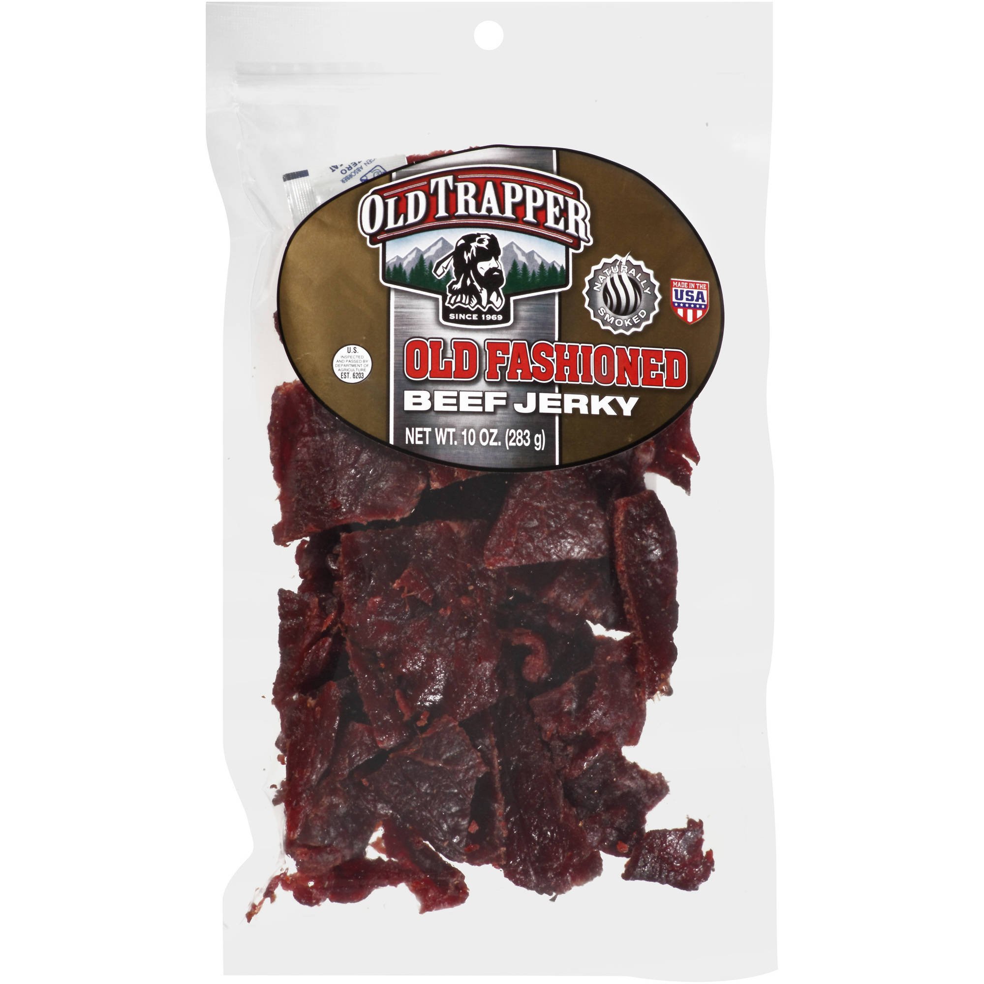 Old Trapper Beef Jerky, Spicy, 10 Ounce