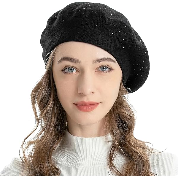 ZLYC French Beret hat, Reversible Solid Color Knit Warm Beret Cap