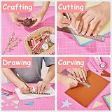 Headley Tools 18x24 Inch Self Healing Cutting Mat Double Sided Pink/Purple view 5