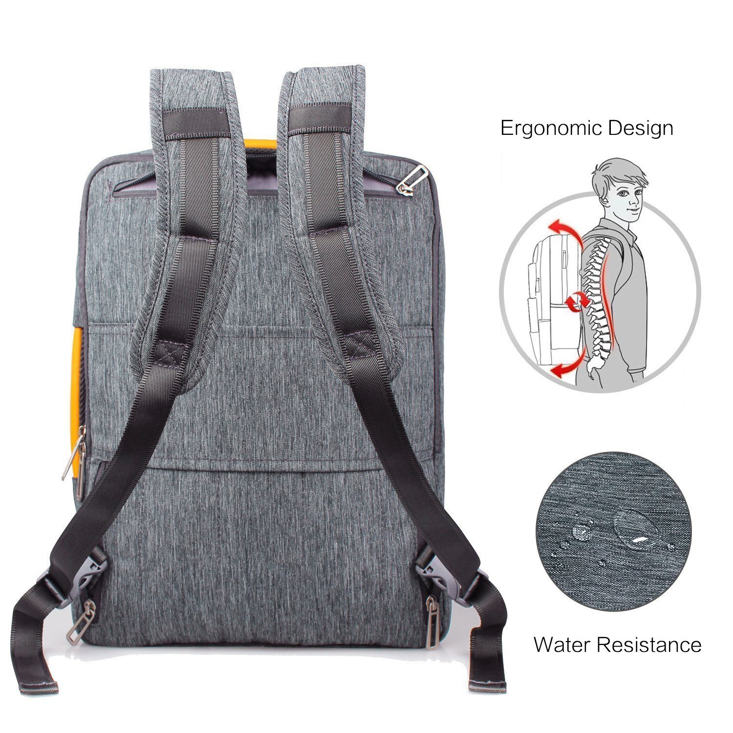 17.3 Inch Convertible Laptop Backpack WIWU Multi Functional Travel