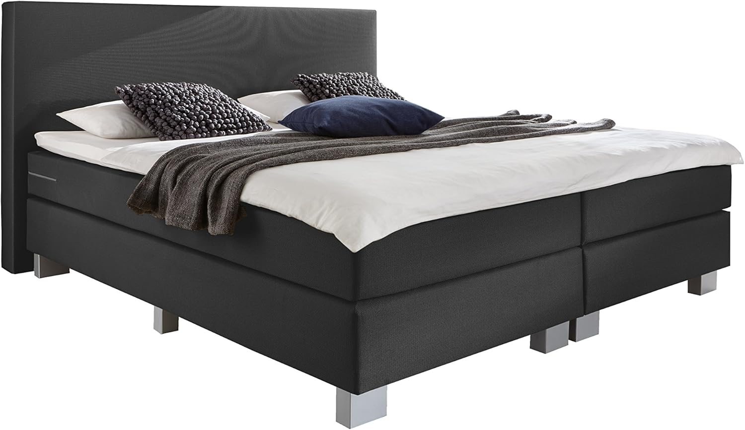 Wellness Edition 18416 Boxspringbett Grau Bonell Bonell 160 X 200 Cm Amazon De Kuche Haushalt