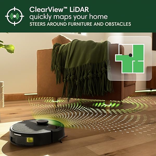 IROBOT ROOMBA 105 VAC ROBOT VACUUM WITH AUTOEMPTY DOCK FOR CARPET & HARD FLOOR – SELF-EMPTIES FOR 75 DAYS, EASY TO USE, INTENSE POWER-LIFTING SUCTION, LIDAR NAVIGATION, CLEANS IN NEAT ROWS