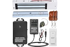 NCLTHS Access Control System with Remote Control – 600lbs Magnetic Door Lock Kit, 12V Fail Safe NC Mode, Secure & Easy DIY Installation for Smart Home Entry, Works with Wooden & Metal Doors