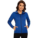 COZZYON Women Fleece Zip Up Jacket Light Sweater Jacket