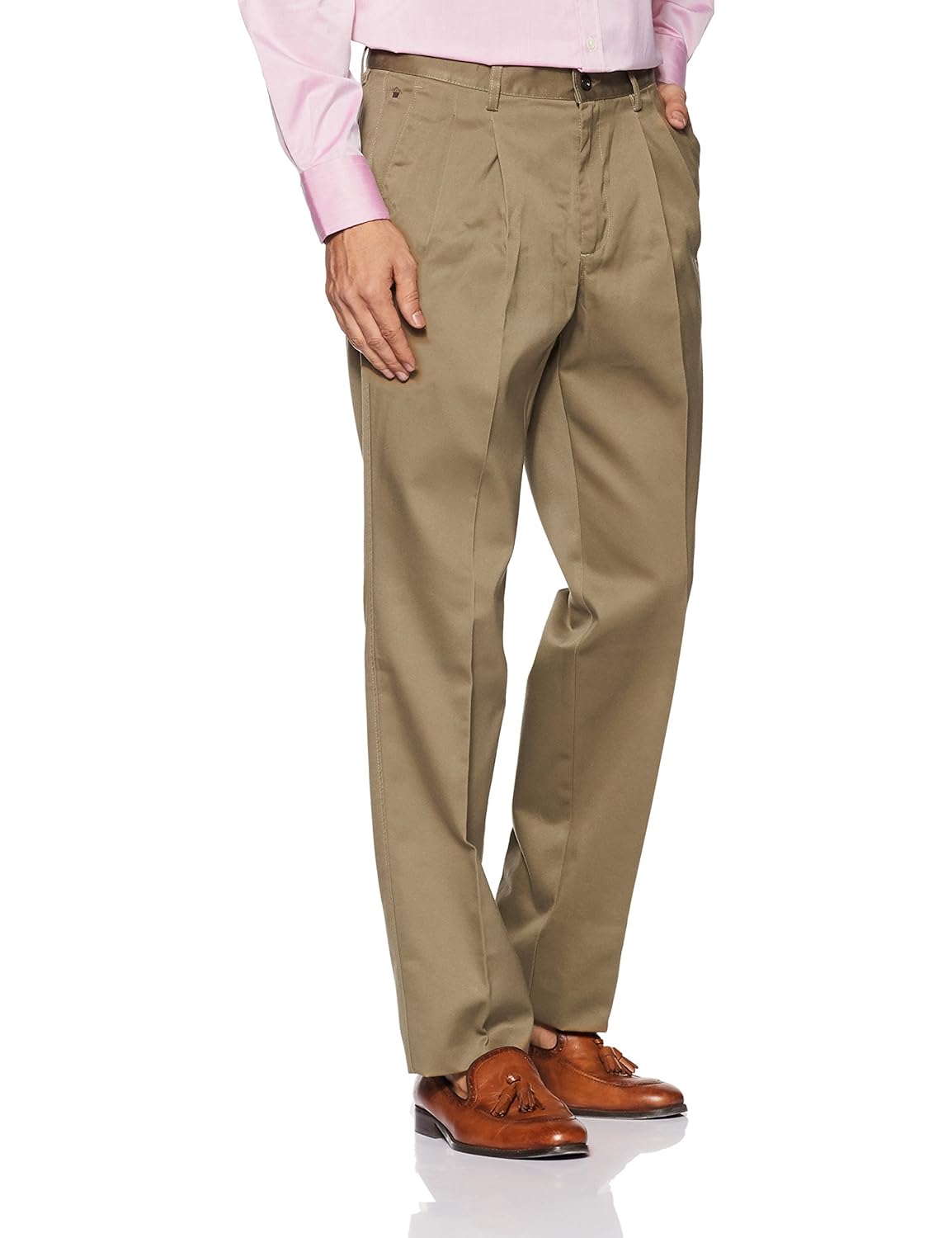 khaki formal trousers