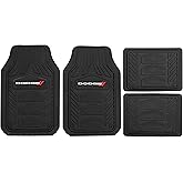 Dodge Weatherpro 4 Piece Floor Mats Set, Floor Mats by Plasticolor (001666R01), Black, One Size