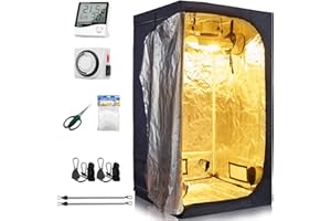 CDMALL Grow Tent Room Complete Kit 48"x48"x80" Kit Hydroponic Growing System Indoor Plants Growing Dark Room + Hydroponics Growing Setup Accessories (48"x48"x80" Kit)