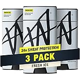 W By Jake Paul Men's Antiperspirant, Odor Blocking, Vitamin-Infused Deodorant for Men, 24-Hour Sweat Protection - Fresh Ice, 2.6 oz (Pack of 3)