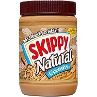 Skippy Natural Peanut Butter, Creamy, 26.5 oz