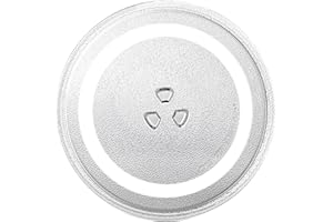 HIFLORA 12.75" Microwave Plate Replacement 12 3/4 Inch Universal Microwave Glass Turntable Compatible with Whirlpool/LG/Panasonic/Kenmore/Maytag/Frigidaire/Amana/Hamilton Beach/Oster