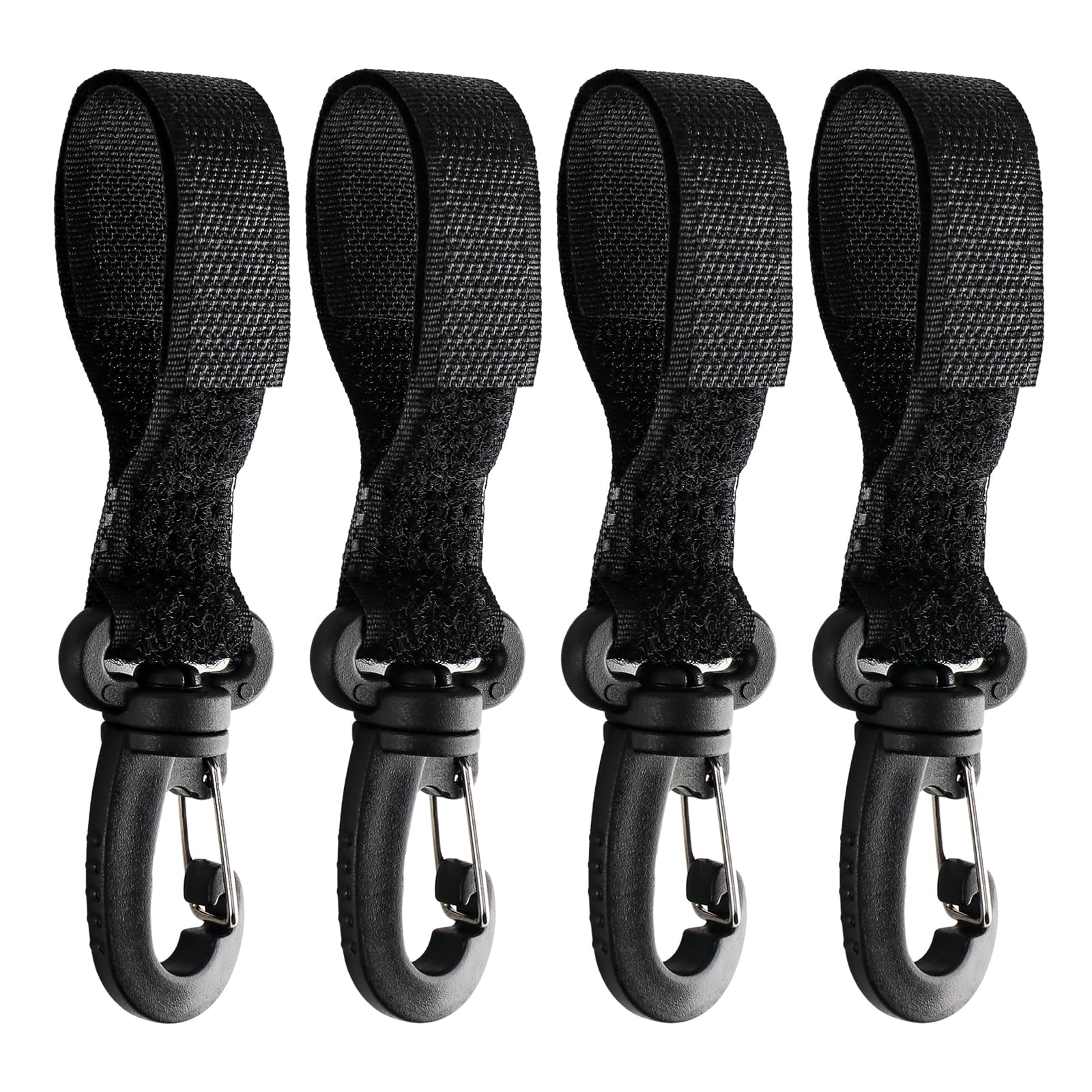 Set of 4 Pram Hooks for Changing Bags, Pram Hooks for Bag Accessories, Bag Hooks, Bag Holder, Attachment Hooks, Pram Organiser, Changing Backpack