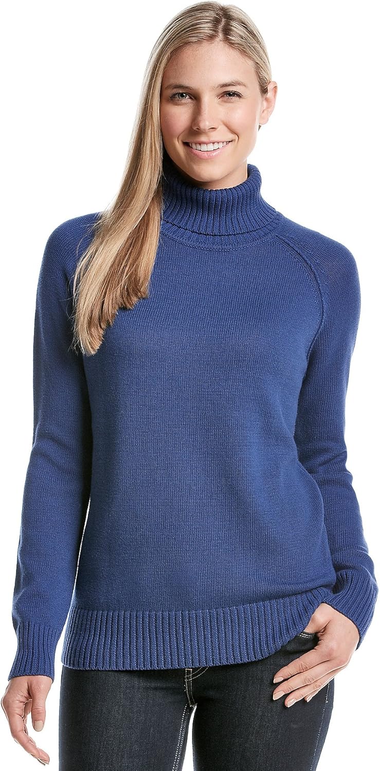 Jeanne Pierre Turtleneck Sweater Blue XLarge Amazon.ca Clothing