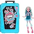 ​Monster High Skulltimate Secrets Lagoona Blue Doll and Accessories Set, Destination: Gore-geous Oasis with Suitcase and 19+ 