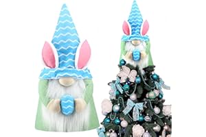 MiniInflat Easter Gnome Tree Topper with Top Hat Tree Topper Gnome Tomte Tree Ornament Treetop Christmas Tree for Easter Wedding Holiday Party Supplies Home Decorative Party Gift