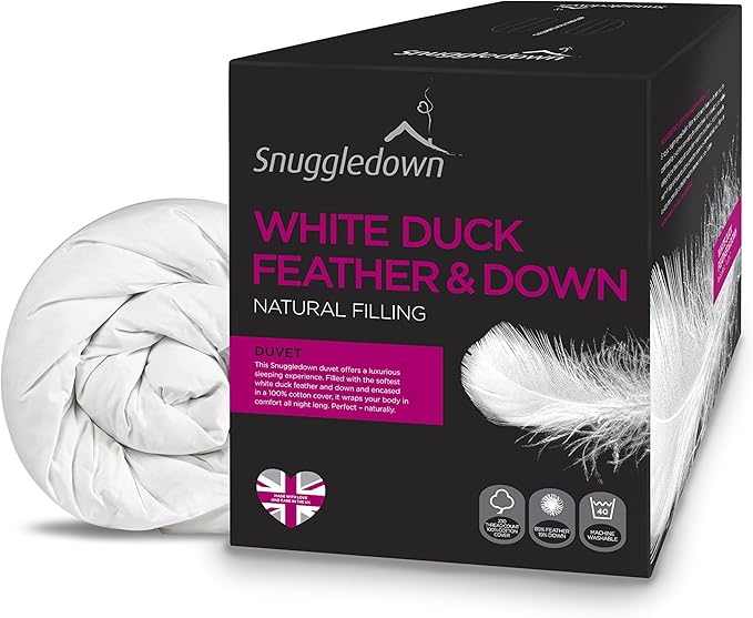 Snuggledown White Duck Feather and Down 10.5 Tog DuvetKing, Blend