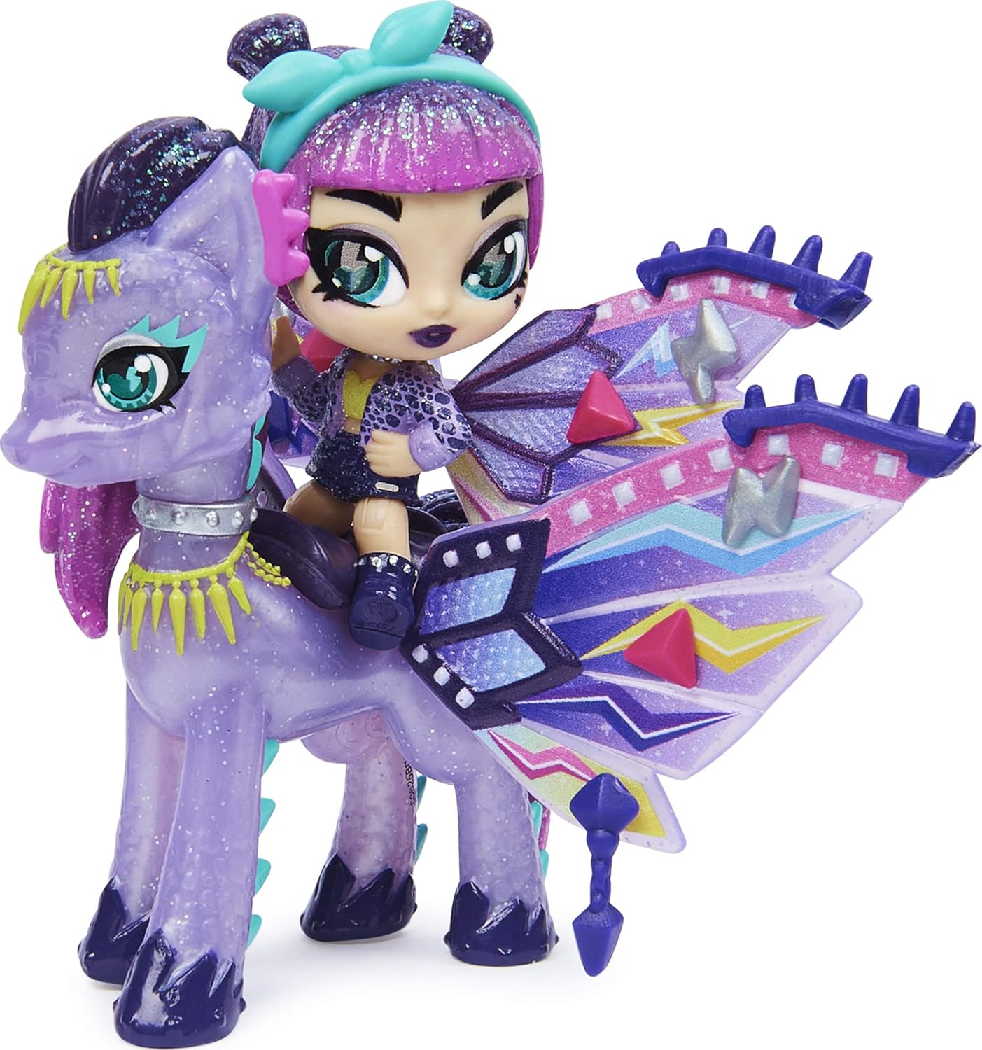 Hatchimals Pixies Riders, Wilder Wings Magical Mel Pixie and Ponygator Glider with 16 Wing Accessories, Girl Toys, Girls Gifts for Ages 5 and up