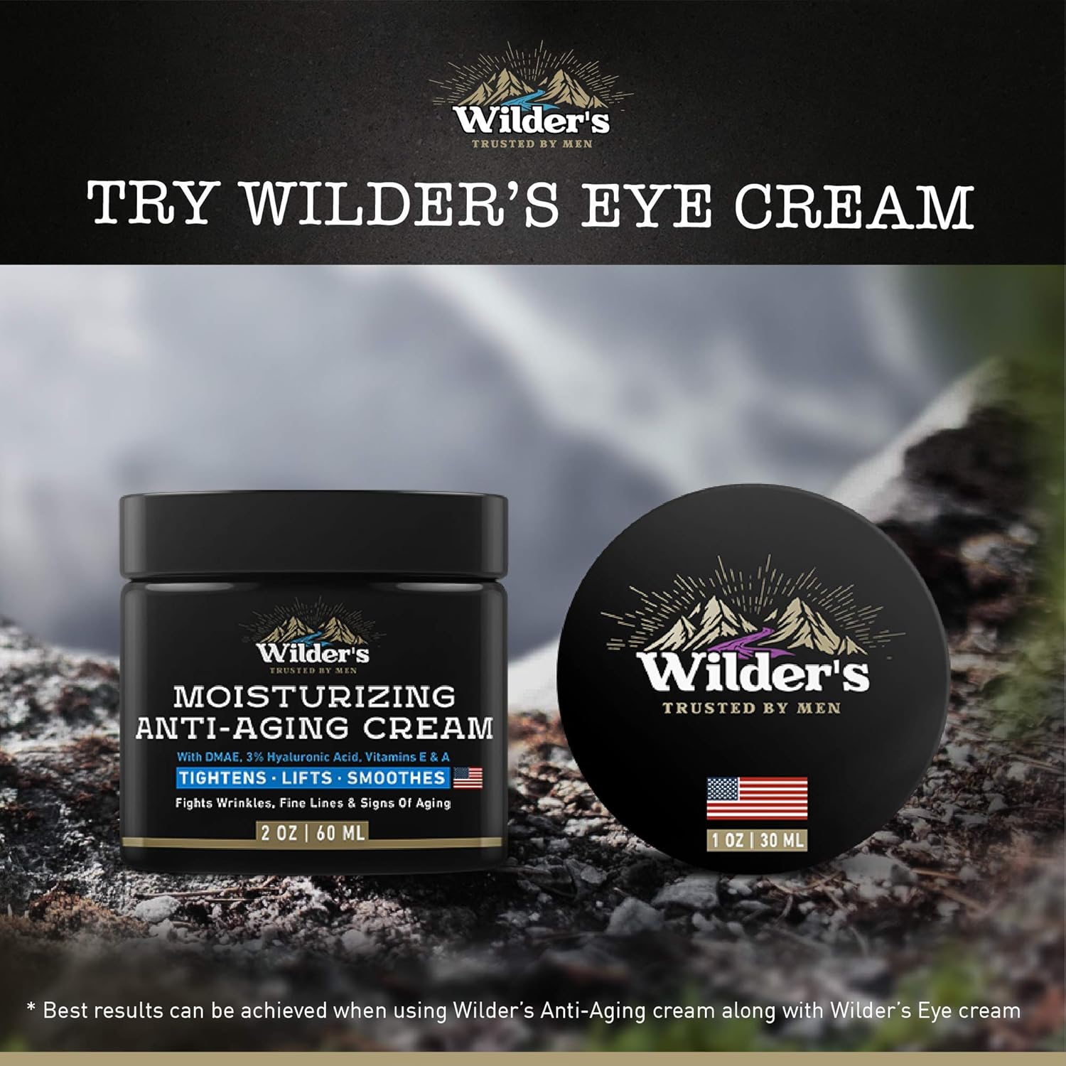 Moisturizing Men's Eye Cream - Eye Firming & Refreshing Men’s Wrinkle Cream - Made in USA - Men's Anti-Aging Cream for Dark Under-Eye Circles, Eye Bags & Puffiness - Under Eye Cream for Men 1 oz: Beauty