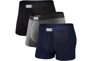 SAXX Underwear Co. Men's Underwear with Pouch Vibe Super Soft Boxer Brief 3Pk