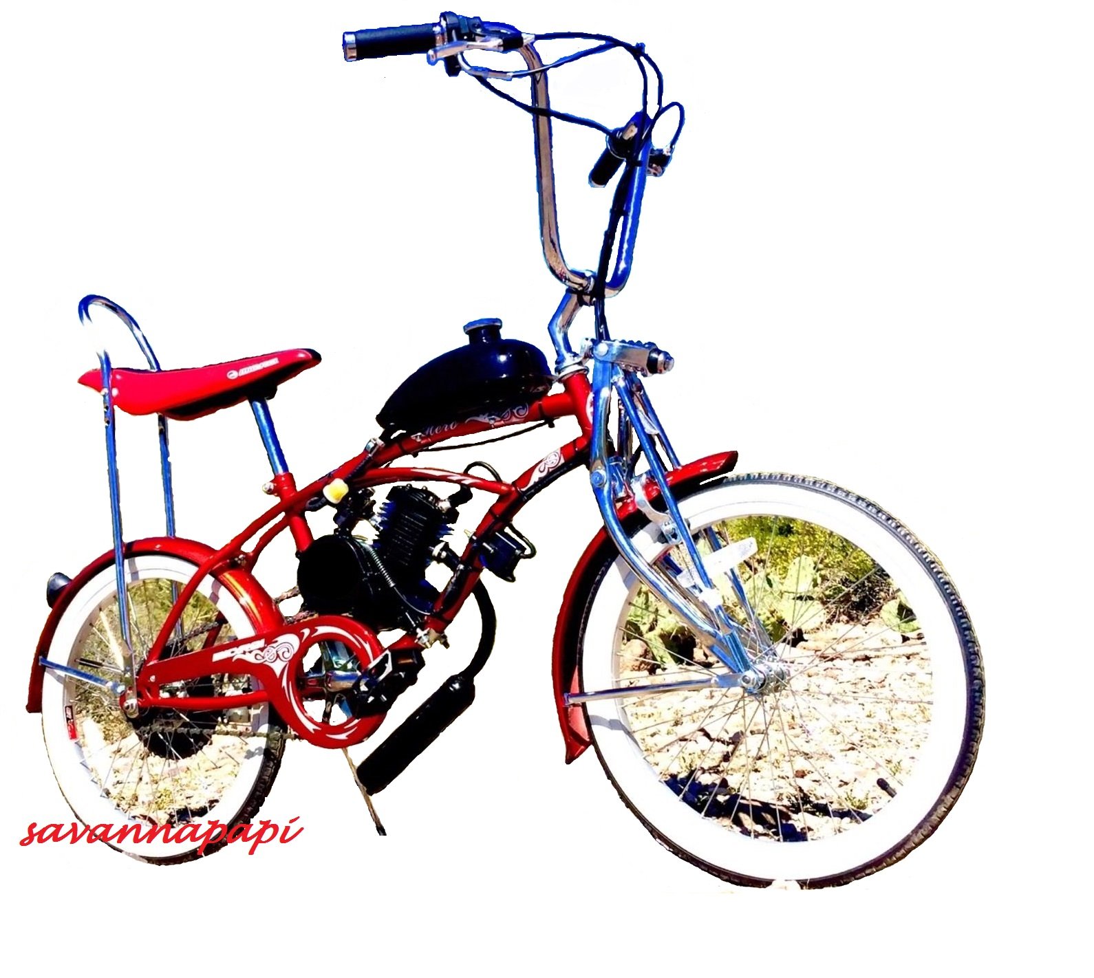 DIY 2-STROKE MOTORIZED BIKE KIT WITH 20 INCH LOW RIDER BIKE