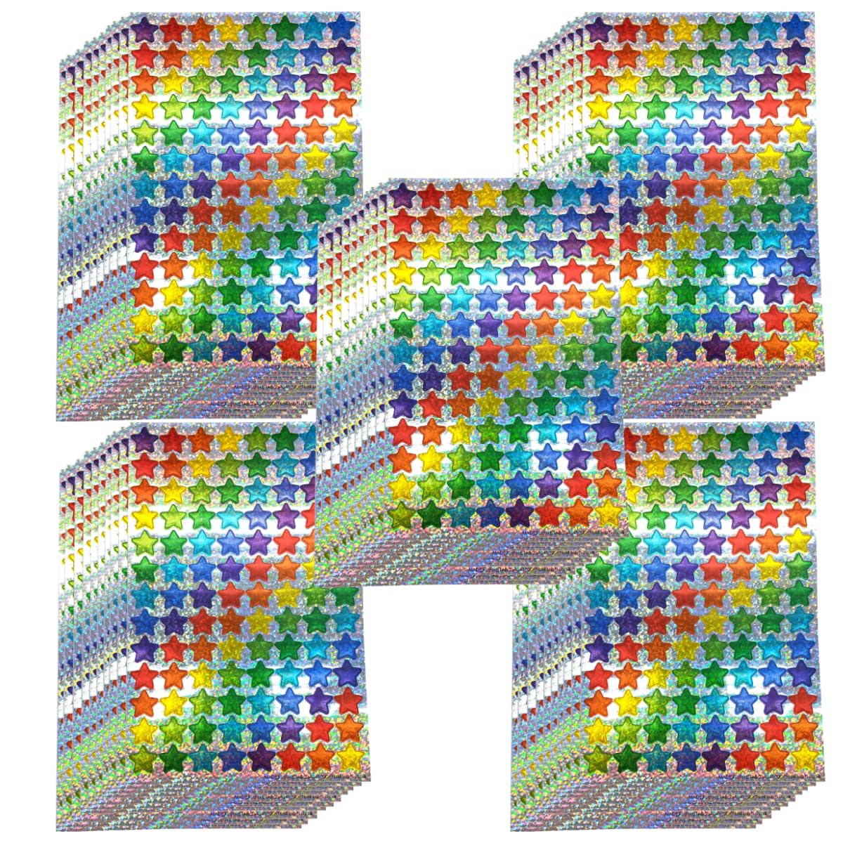 La Kissa ごほうびシール かわいい キラキラシール 星 トイレトレーニング 1170片 (キラキラ星50枚 (業務用)) の商品画像