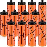 Skybooly Water Bottle Bulk 20 oz Sports Ball Cup Accessories Reusable Sports Squeeze Water Bottle for Party Favor Players Lovers Team Gifts Gym for Most Bike Cage