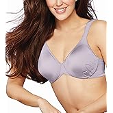 Bali Live It Up Underwire Bra, Seamless Shapewear Bra with Cushioned Straps, Full-Coverage T-Shirt Bra for Everyday Wear