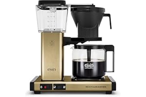 Technivorm Moccamaster 53936 KBGV 10-Cup Coffee Maker Brushed Brass, 40 ounce, 1.25l