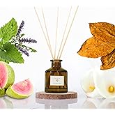 PRISTINE Casa Particular/Inspired by Wyndham Reed Diffuser for Home | Rich Blend of Tobacco Leaves, Sweetness of Guava Reed Diffuser Set, Oil & Reed Diffuser Sticks | Home & Office Decor