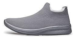 vibdiv Womens Sneakers Pull-on Flat Walking Shoes