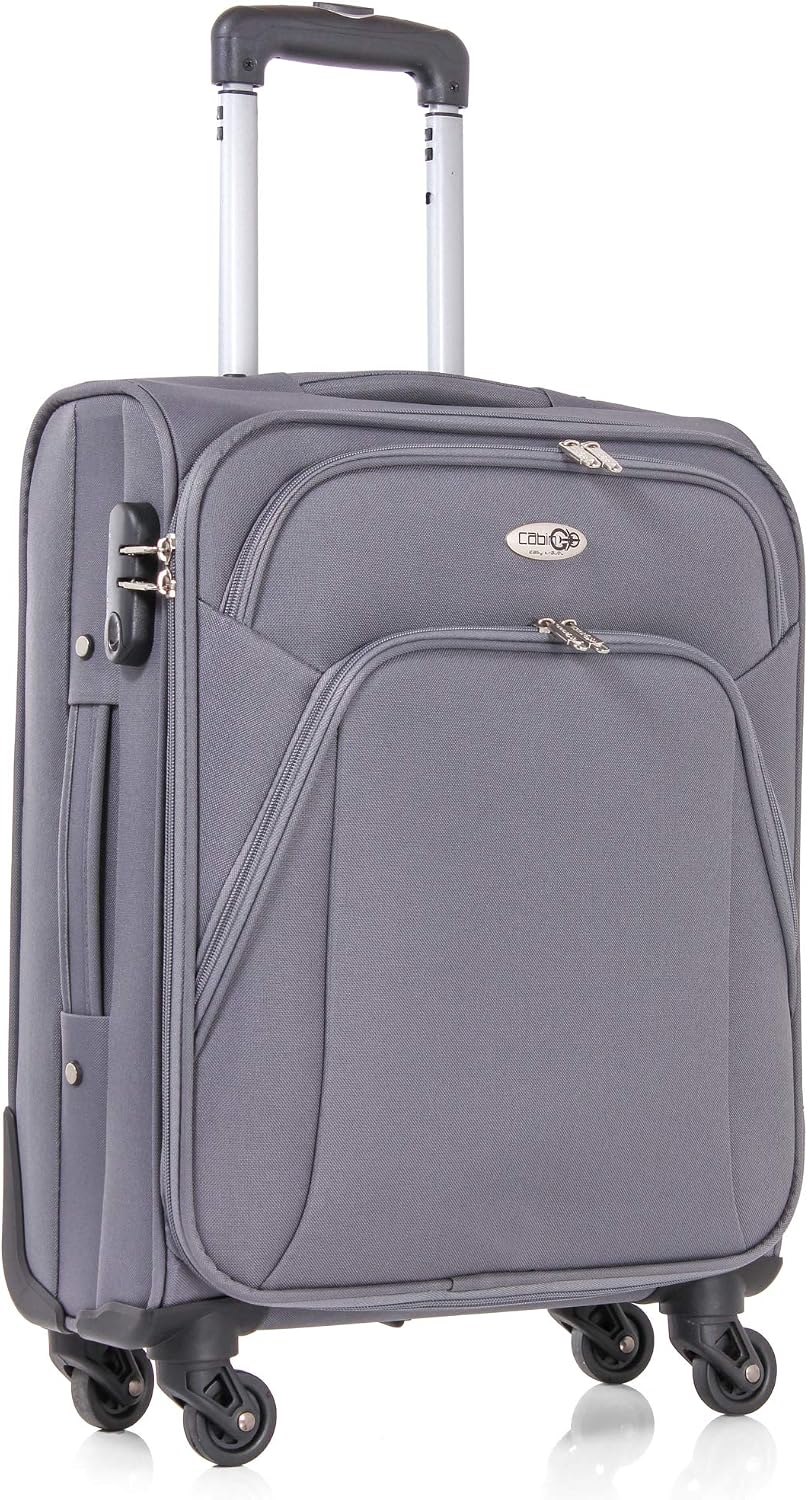 CABIN 5550 Set da 2 Valigie Trolley Leggero con Bagaglio a mano Borsone  Piccolo Cabin Size Trolley morbido con ruote girevoli 55x40x20 e Bagaglio a Mano  40x25x20 Ryanair Alitalia EasyJet Valigeria urban-earth.co.uk