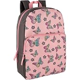 Trail maker Fun School Backpack for Elementary Middle School Girls and Boys | 17 Inch Printed Backpacks for School Kids, Travel (Big Bold Butterflies)