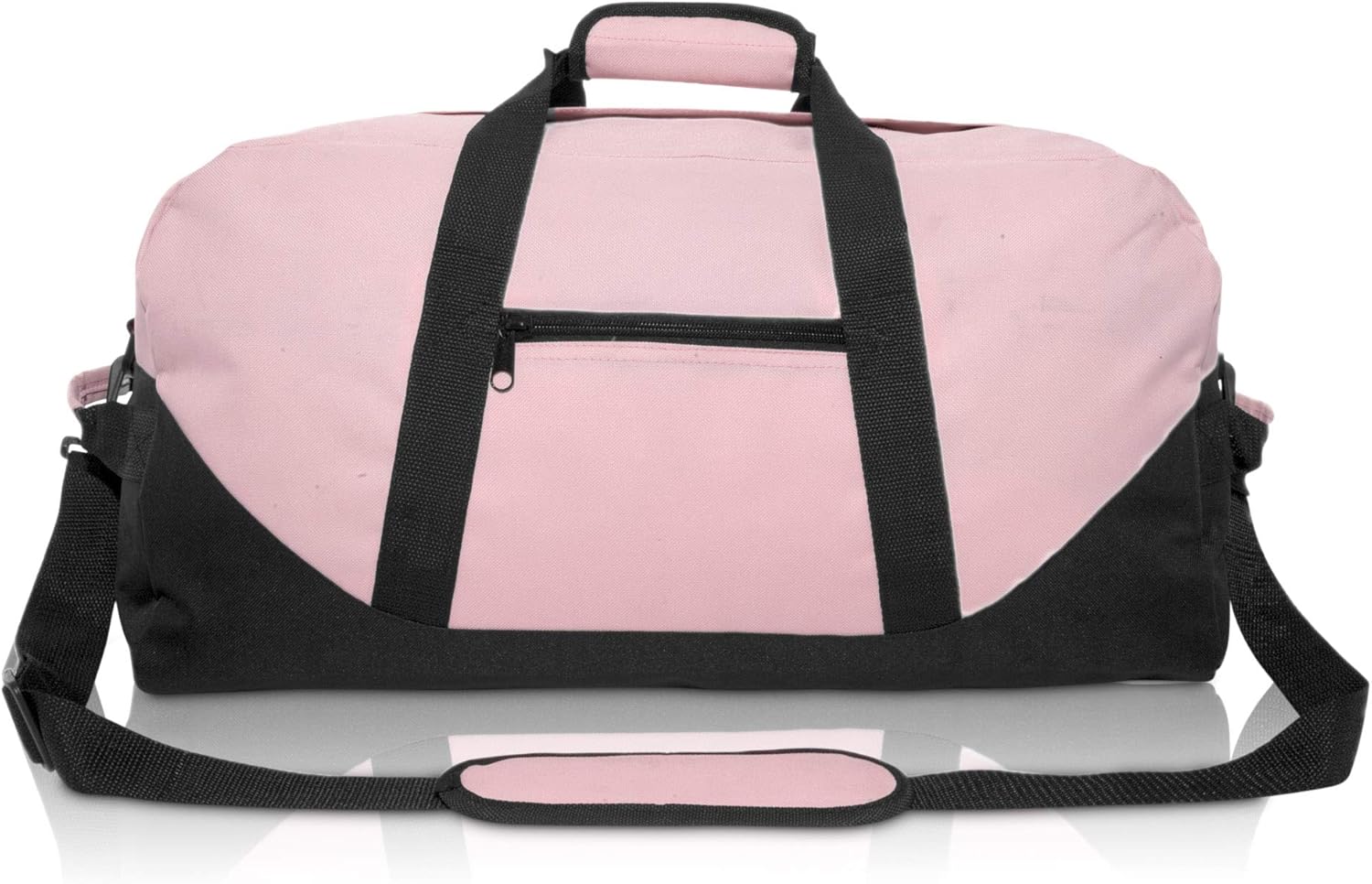 21" Large Duffle Bag with Adjustable Strap (Pink): Clothing