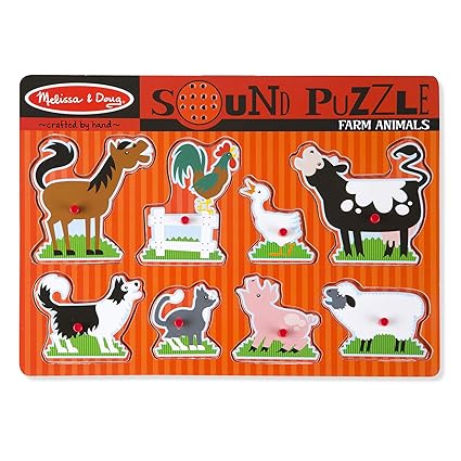 Melissa & Doug 726 Farm Animals Sound Puzzle