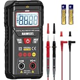 KAIWEETS Digital Multimeter TRMS 4000 Counts Auto Range Voltmeter for Car | NCV Smart Tester, Capacitance Voltage Measure, Fast Response, Good Battery Tests, Safety, Compact, for DIY Homeowner